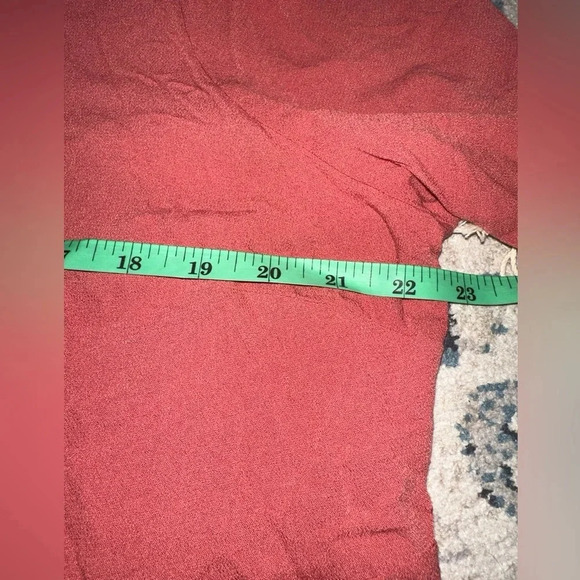 Mossimo Supply Pink Shirt Crisscross V-neck Sz XXL - Picture 7 of 8